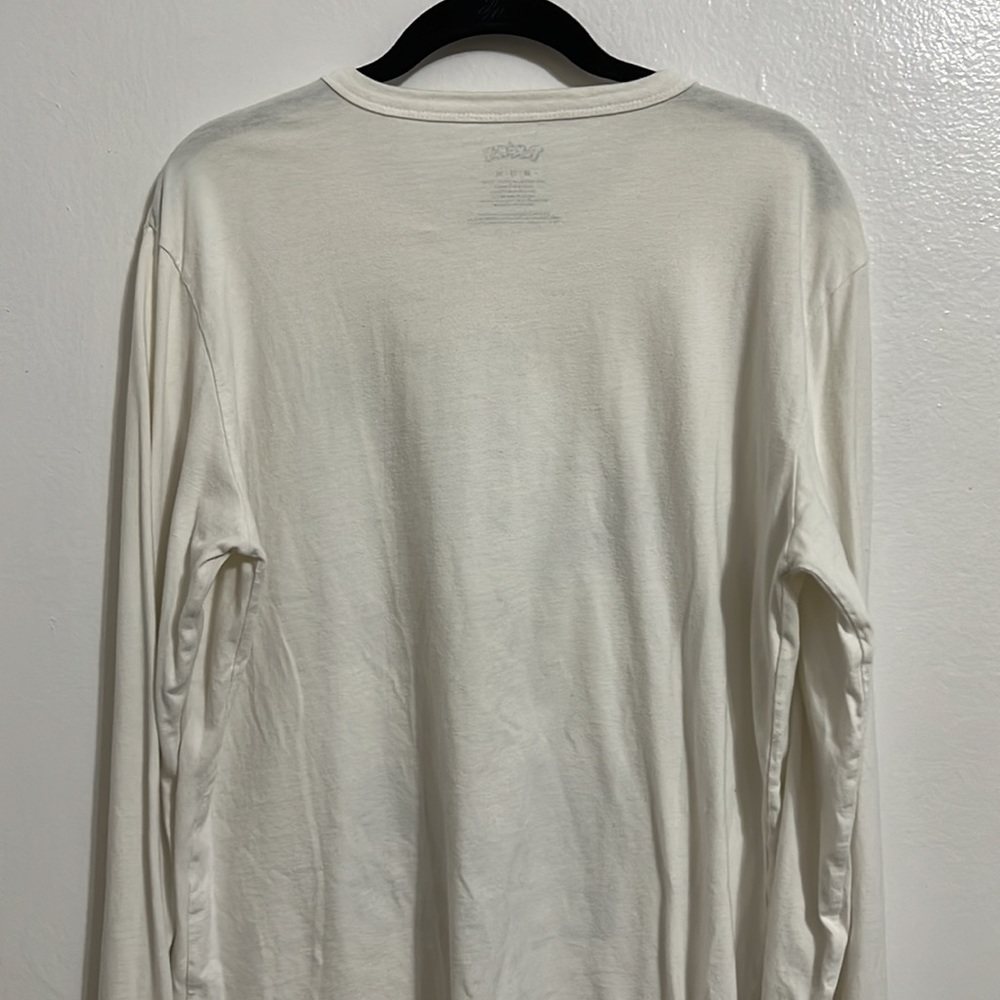 Off white, long sleeve pikachu shirt. Size Medium - Picture 2 of 4